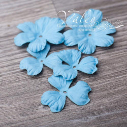 Набір квітів Valeo Польові паперові 40*40мм-2шт 30*30мм-3шт бірюза V2976