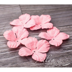 Набір квітів Valeo Гортензія паперова 35*35мм малиновий 5шт V2988