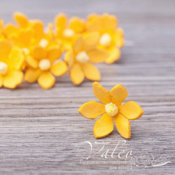 Набір квітів Valeo Польові з фоамірану 20*20мм жовтий 12шт V3039