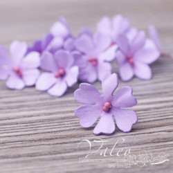 Набір квітів Valeo Польові з фоамірану 20*20мм бузок 12шт V3044