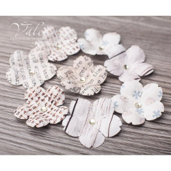 Набір квітів Valeo Польові паперові 35*35мм мікс 8шт V3082