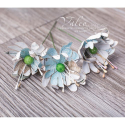 Набір квітів Valeo Польові паперові 40*40мм морозне дерево 3шт V3089