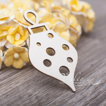 Чіпборд Valeo Ялинкова іграшка 31*58мм V3124