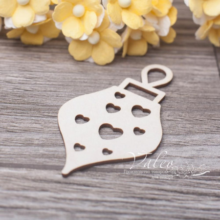 Чіпборд Valeo Ялинкова іграшка 31*58мм V3126