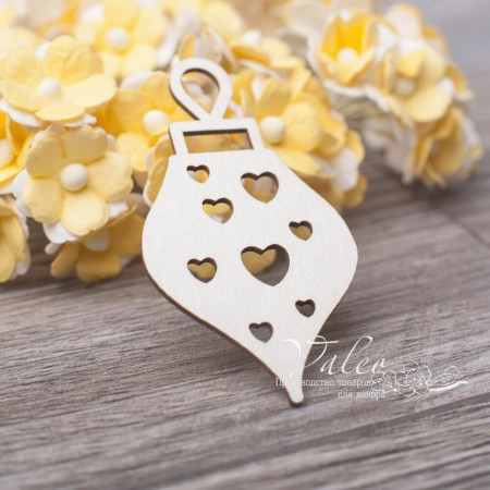 Чіпборд Valeo Ялинкова іграшка 31*58мм V3126