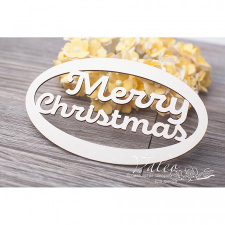 Чіпборд Valeo Рамка Merry Christmas 105*65мм V3137