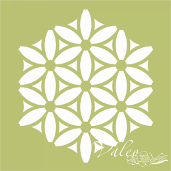 Трафарет багаторазовий квіти 140*180мм 10459