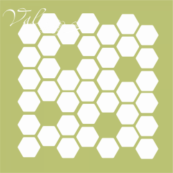 Трафарет багаторазовий стільники 140*180мм 10475