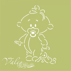 Трафарет багаторазовий малюк 140*180мм 10487