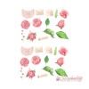 Набор высечек Розы и листья 28шт