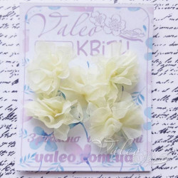 Набір квітів Valeo Незабудки тканинні 4,5см жовтий 5шт V10536