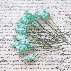 Гілочка декоративна 10мм м'ятного кольору 6шт V10537