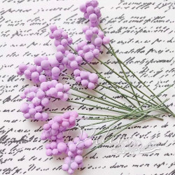 Гілочка декоративна 10мм лавандового кольору 6шт V10545