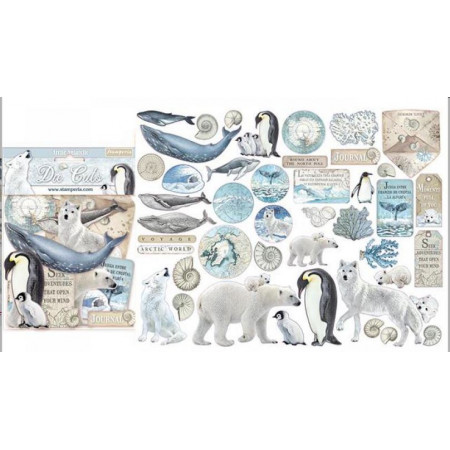 Висічки Stamperia Arctic Antarctic Die-Cuts 45шт