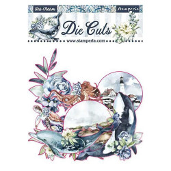 Висічки Stamperia Sea Dream, Romantic Die-Cuts 40шт