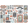 Висічки Graphic 45 Catch Of The Day Cardstock Die-Cut Assortment 48шт