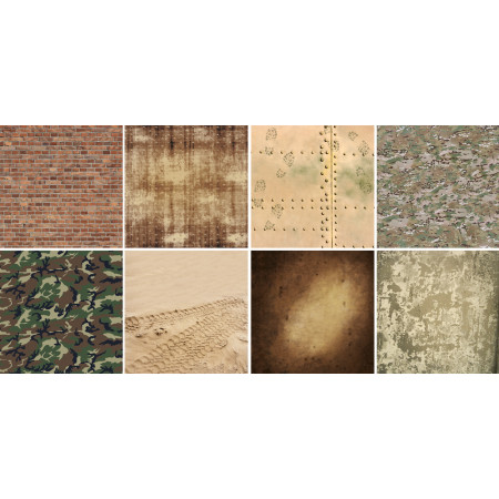 Набір паперу 30*30см Fabrika Decoru Military style 10аркушів