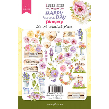 Висічки Fabrika Decoru Happy mouse day 45шт