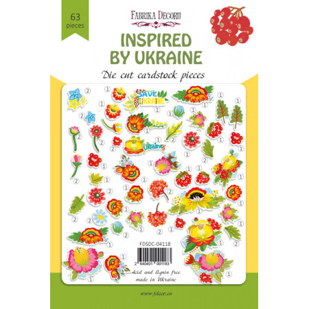 Высечки Fabrika Decoru Inspired by Ukraine 45шт