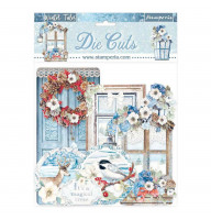 Висічки Stamperia Winter Tales Quotes & Labels Die-Cuts 34шт