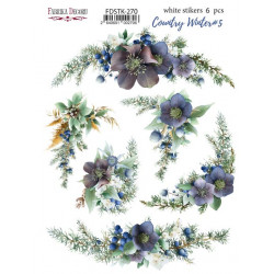 Наліпки 16*21см Fabrika Decoru Country winter 270 6шт