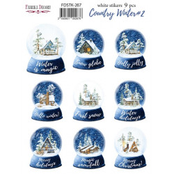 Наліпки 16*21см Fabrika Decoru Country winter 267 9шт