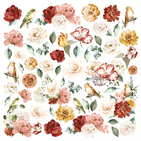 Набор бумаги 20*20см Fabrika Decoru Miracle Flowers 10листов