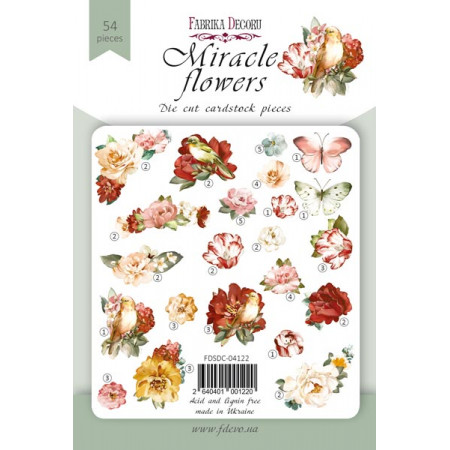 Висічки Fabrika Decoru Miracle flowers, 54шт