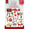 Высечки Fabrika Decoru Bright Christmas 61шт