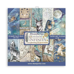 Набір паперу 20*20см Stamperia Cosmos Infinity 10листов