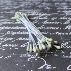 Тичинки 2мм матові оливкові, 20шт