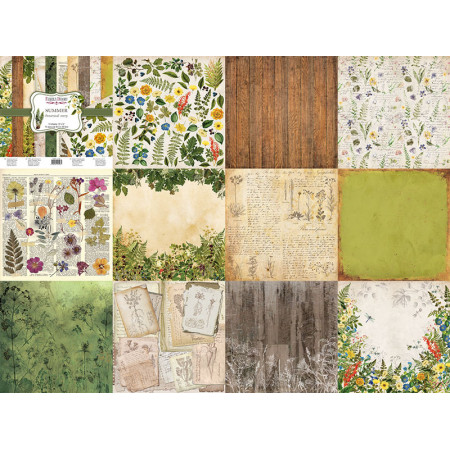 Набір паперу 20*20см Fabrika Decoru Summer botanical story 10аркушів
