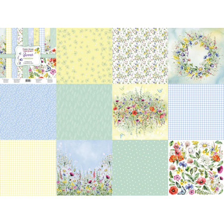 Набір паперу 20*20см Fabrika Decoru Summer meadow 10аркушів