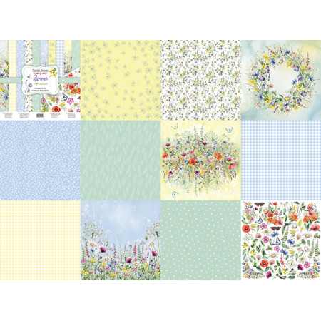 Набір паперу 30*30см Fabrika Decoru Summer meadow 10аркушів