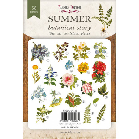 Висічки Fabrika Decoru Summer botanical story, 47 шт