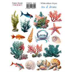 Наліпки 16*21см Fabrika Decoru Sea of dreams 342 16шт