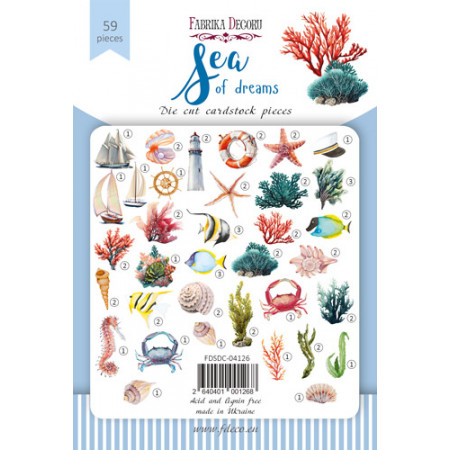 Висічки Fabrika Decoru Sea of dreams, 59 шт