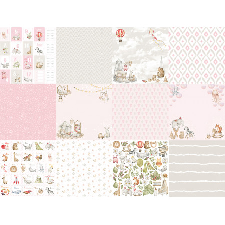 Набір паперу 30*30см Fabrika Decoru Boho Baby Girl 10аркушів