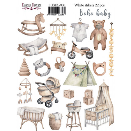 Наліпки 16*21см Fabrika Decoru Boho Baby 336 22шт
