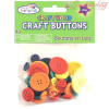 Набір дерев'яних гудзиків Multicraft Imports Craftwood Colored, 40шт