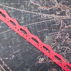 Мереживо 10мм MK12 коралове 1м