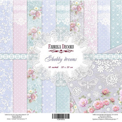 Набір паперу 20*20см Фабрика декору Shabby dreams, 10аркушів