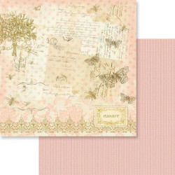 Аркуш паперу 30*30см Couture Creations Butterfly Garden №2 двосторонній