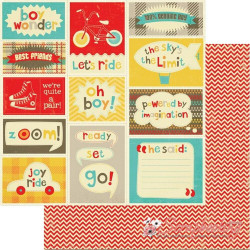 Аркуш паперу 30*30см MME Boy Crazy Tags