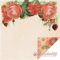 Аркуш паперу 30*30см Kaisercraft Curiosity Extraordinary двосторонній