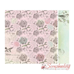Аркуш паперу 30*30см Kaisercraft Bonjour Provence двосторонній