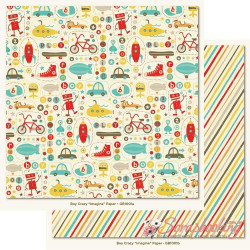 Аркуш паперу 30*30см MME Boy Crazy Imagine