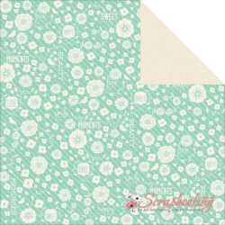 Аркуш паперу 30*30см Kaisercraft Spring Bloom Peony двосторонній