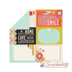 Аркуш паперу 30*30см Kaisercraft Spring Bloom Daffodil двосторонній