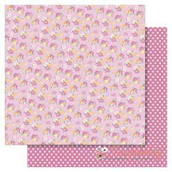 Аркуш паперу 30*30см Ruby Rock-It Bella! Baby Girl Floral двосторонній